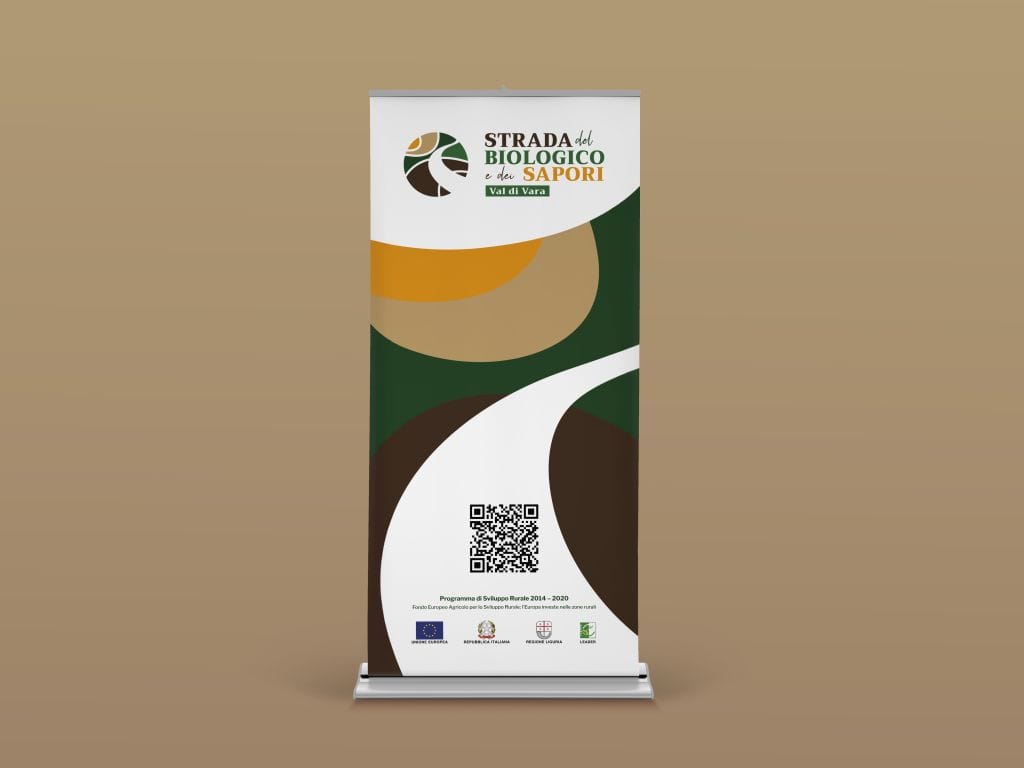 grafica per strada del biologico e dei sapori - val di vara